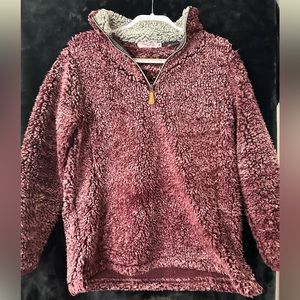 Pink Lily Quarter Zip Sherpa